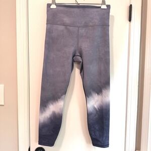 Athleta Elation 7/8 Tight Capri‎ Leggings High Rise Tie Dye Athleisure, Medium